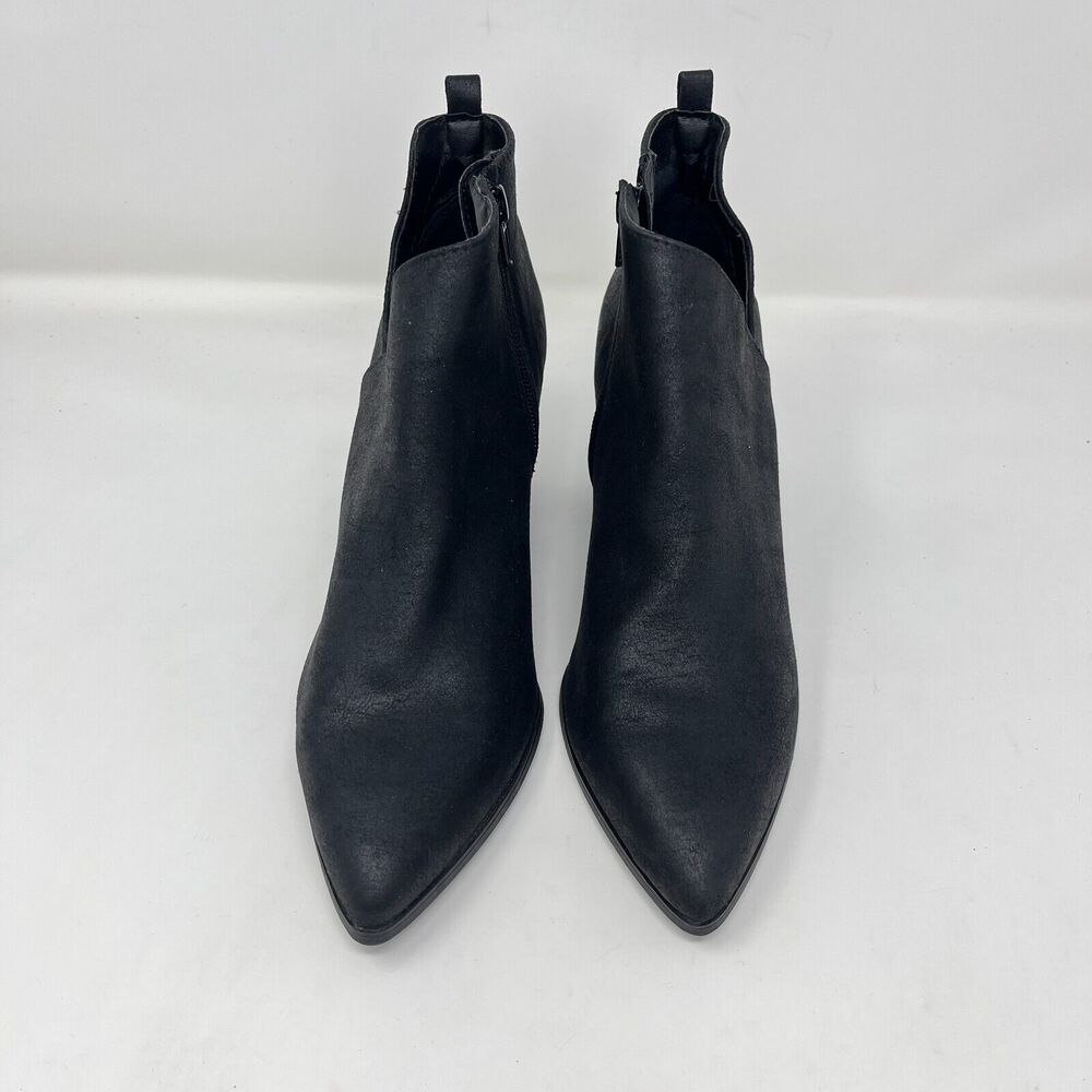 Qupid Chunky Block Heels Black Pointed Toe Casual… - image 6